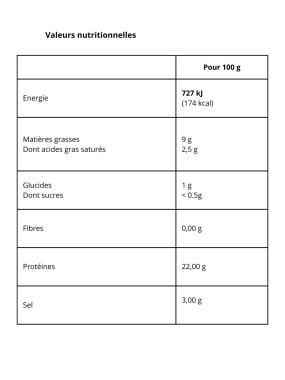 Truite fumée Hauts-de-France 120g